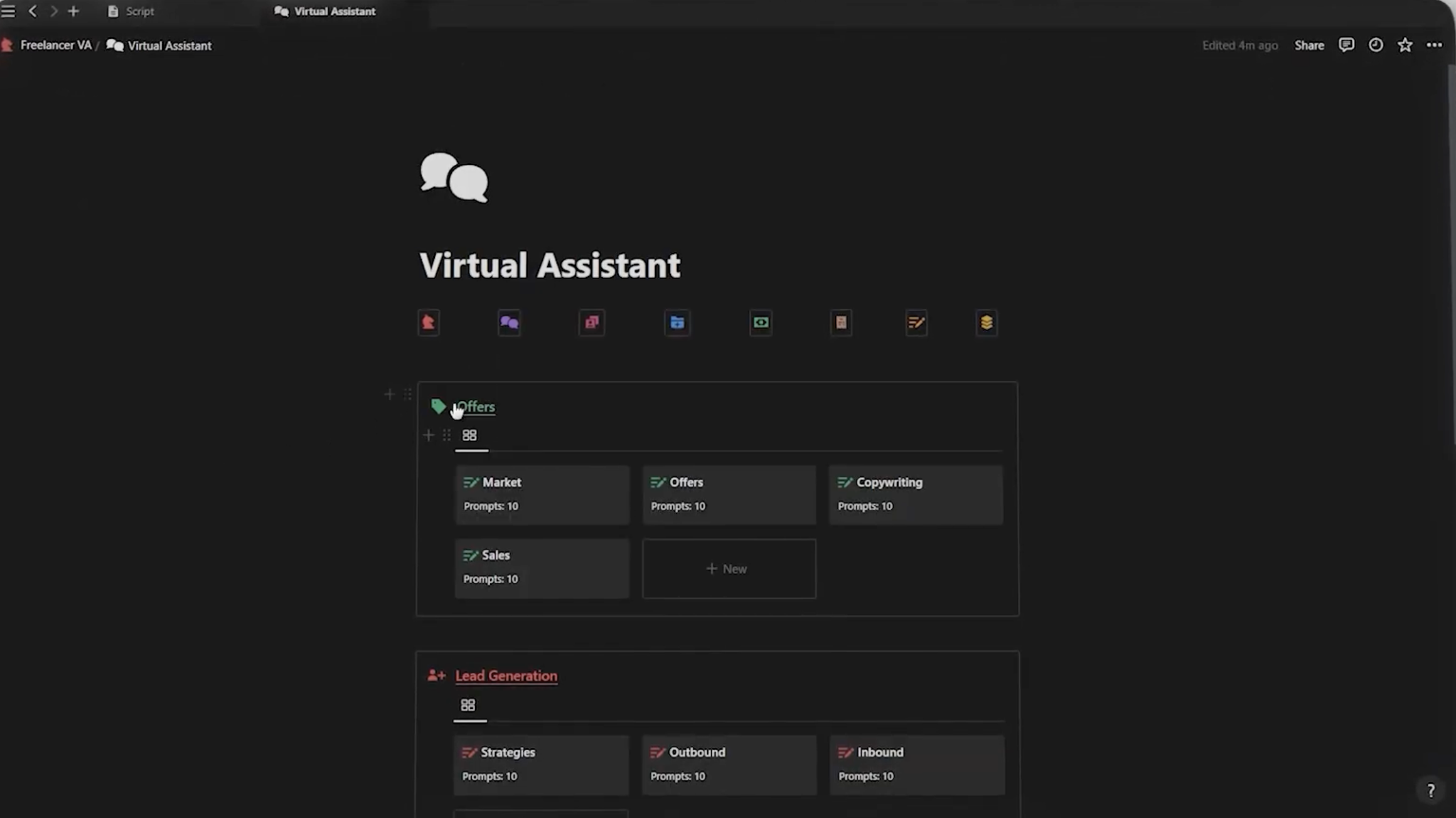 Freelancer Virtual Assistant Dashboard