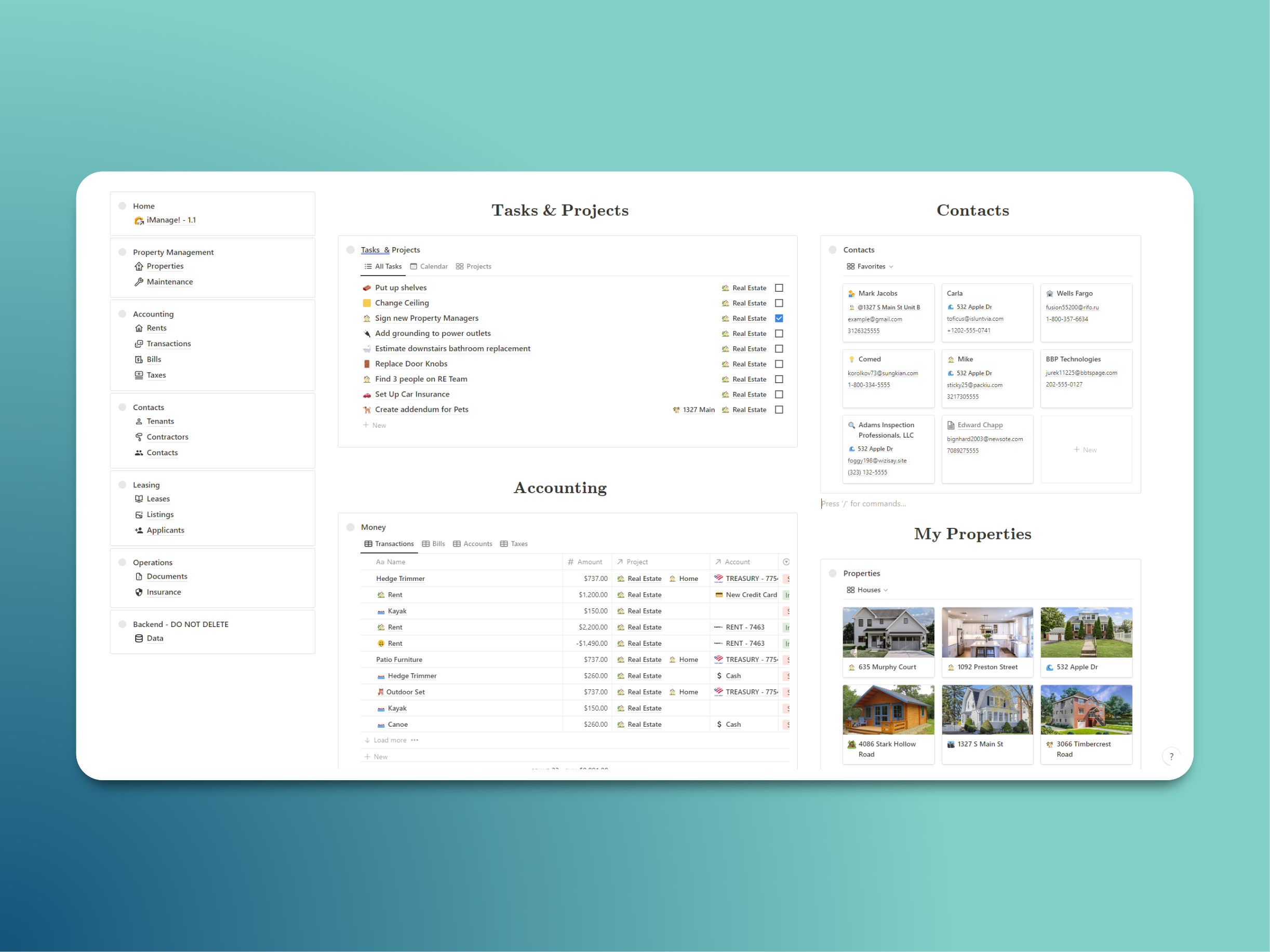 iManage! - All-in-One Property Management Tool + Bundle