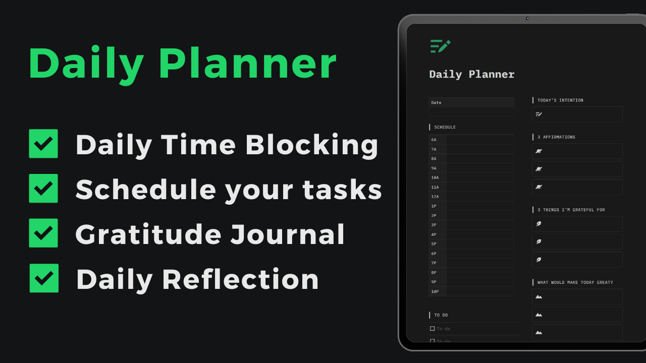 Notion Productivity Planners