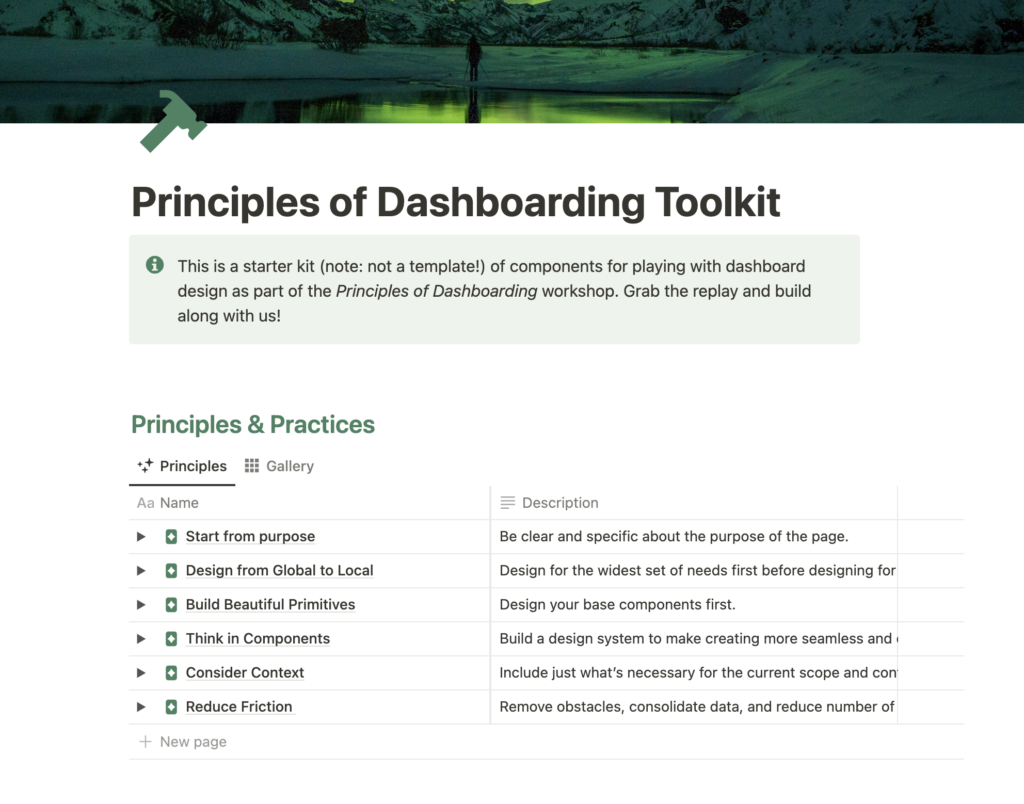 Principles of Dashboarding Masterclass